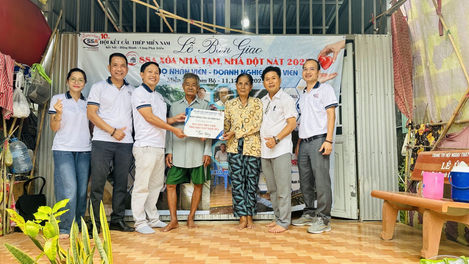HỘI KẾT CẤU THÉP MIỀN NAM - SSA XÓA NHÀ TẠM, NHÀ DỘT NÁT NĂM 2025
